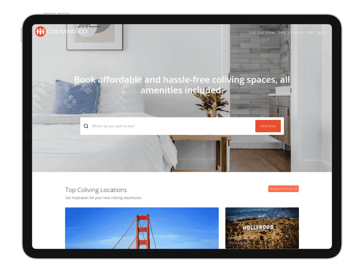 Coliving Project Screenshot