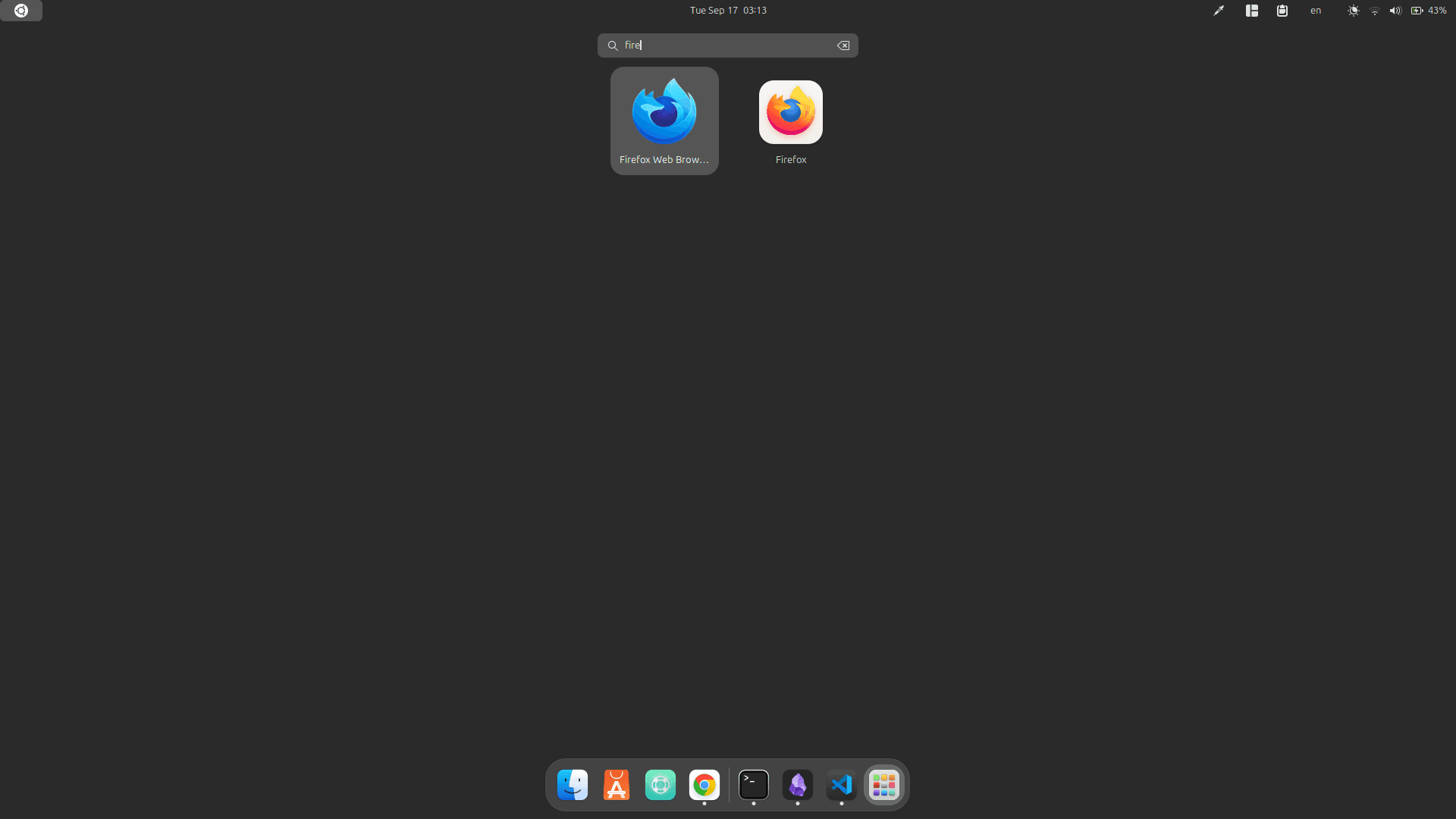 Firefox Developer Edition appearing in the Ubuntu application menu